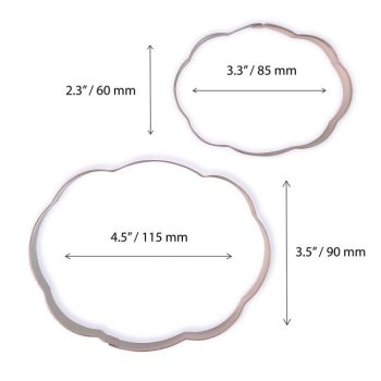 Cookie Cutter Set/2 - Plaque Style 3